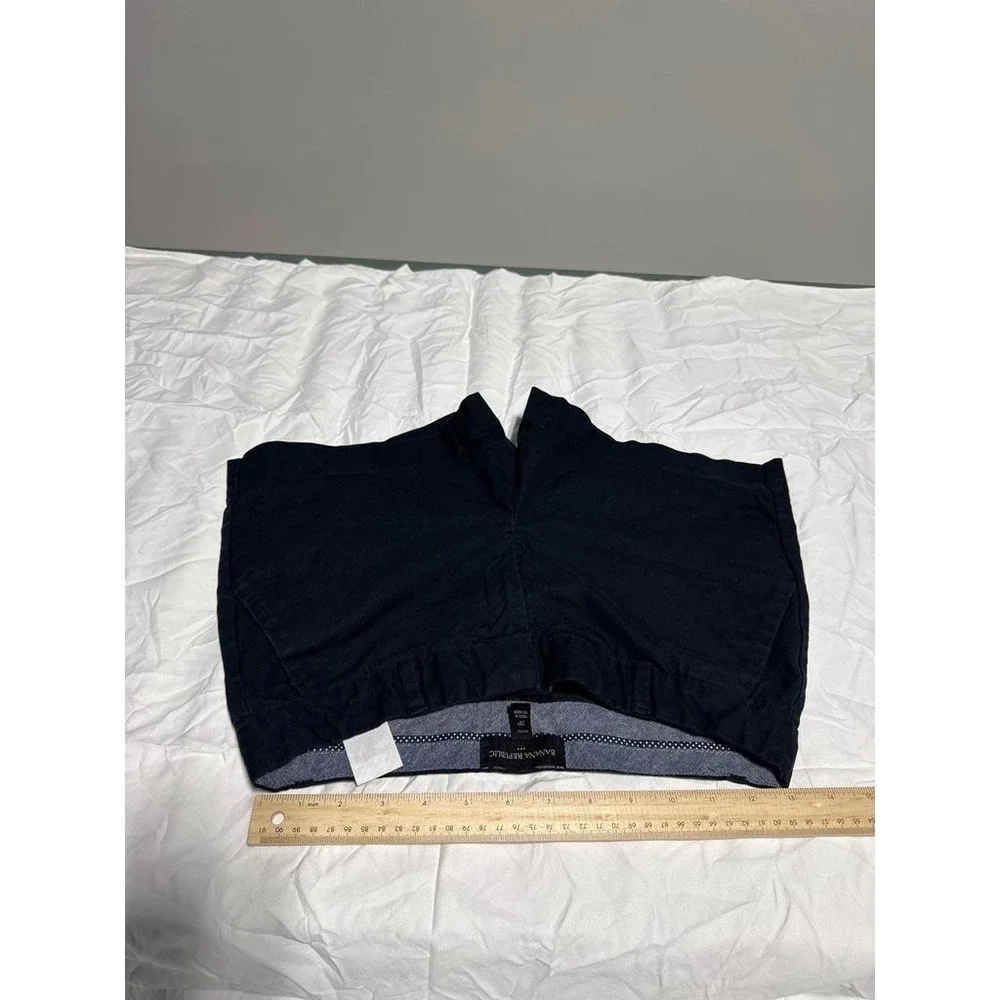 Banana Republic Womens Petite Navy Shorts Size 2P Casual Cotton Summer